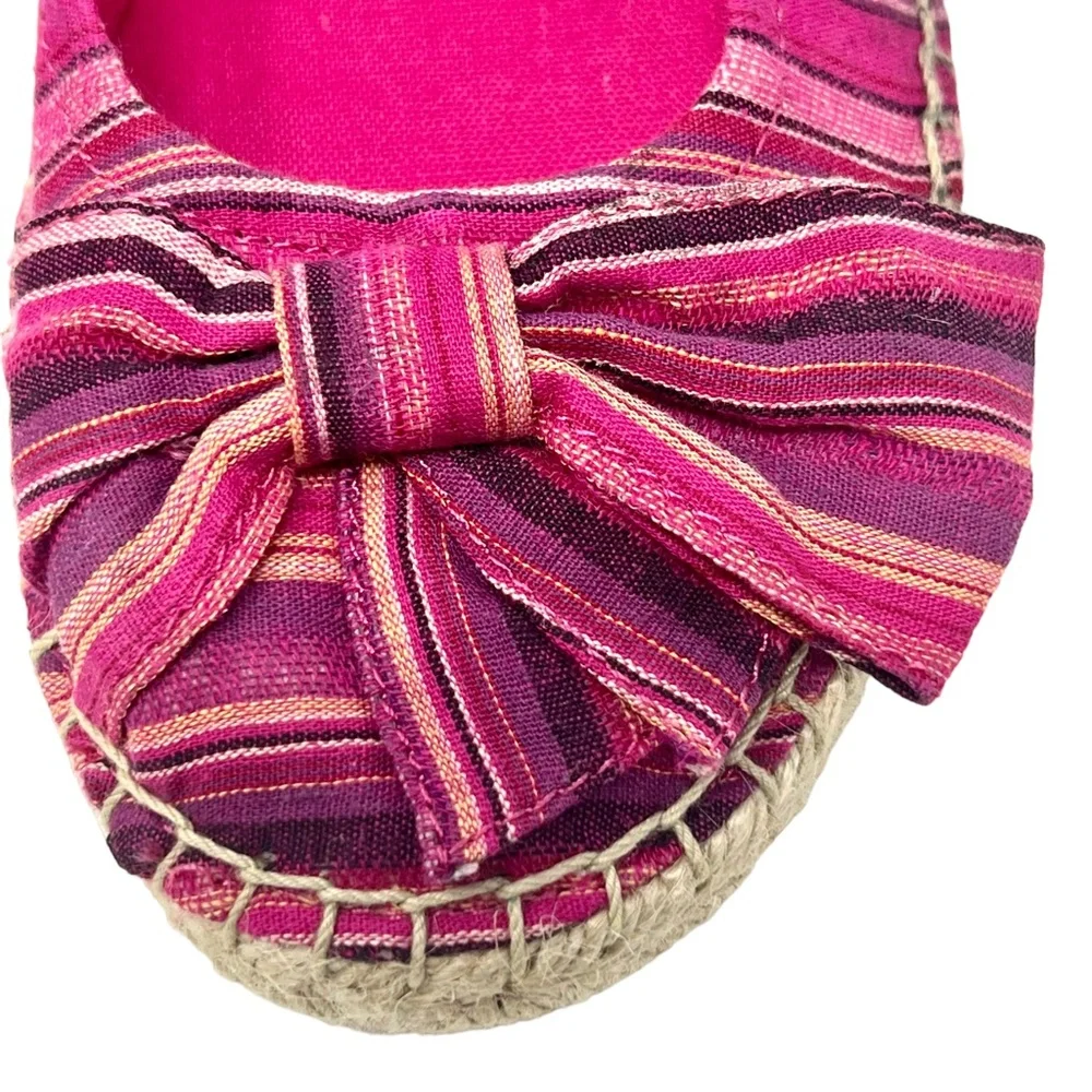 Naturalizer women's Magenta fabric espadrille flats size 8 NWOT